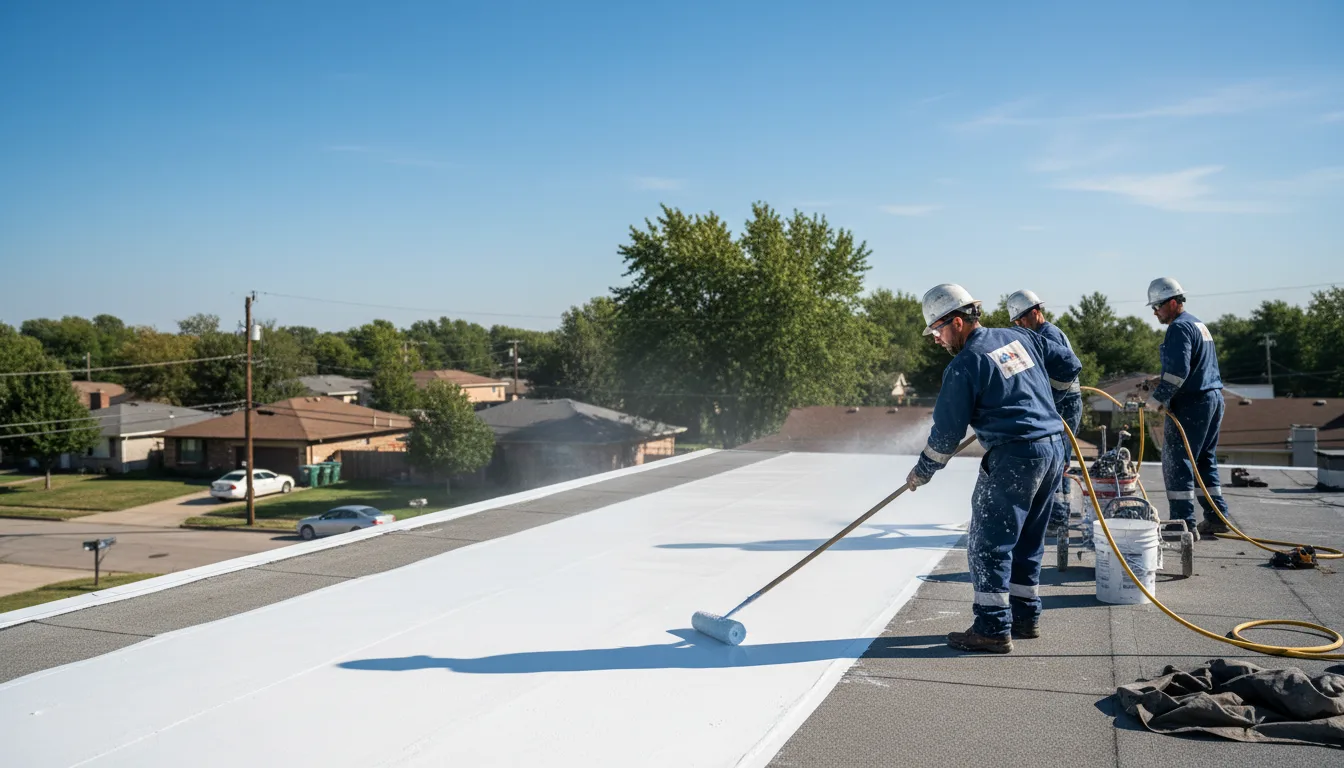 Commercial roof coating in Latimer, IA near me